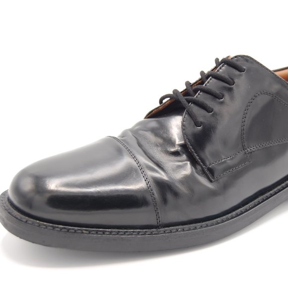 Johnston Murphy Black Oxford Leather Cap Toe Mens Dress Shoes size 13M 020-1251 main image 7